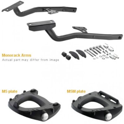 KIT SUPORTE TRASEIRO MONORACK ESPECIFICO GIVI 1152FZ PARA HONDA CB500F 2016 2017 BASE DE ENCAIXE