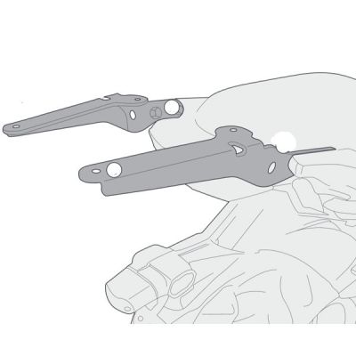 KIT - RACK / SUPORTE TRASEIRO GIVI SR4114 DE BAUS MONOKEY OU MONOLOCK KAWASAKI VERSYS 650 (15-21) + BASE DE ENCAIXE (M5 OU M-5M)