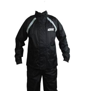 CONJUNTO CAPA DE CHUVA GIVI RR02P NYLON PRETA