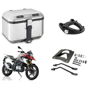 COMBO BAU GIVI DOLOMITI DLM46A 46 LTS + SUPORTE BAU SR5126 + BASE M-5 PARA BMW G310 GS 