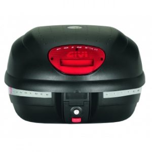 BAU TRASEIRO GIVI E-33N POINT MONOLOCK 33 LITROS PRETO C/ LENTE VERMELHO