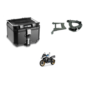 COMBO BAU OUTBACK OBKN42B-BR PRETO 42 LTS + SUPORTE BAU SR5108 BMW R1200 / R1250 GS