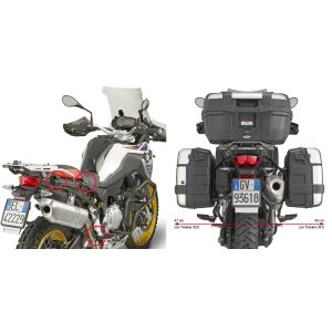 SUPORTE LATERAL GIVI PLR5127 F750GS / F850GS