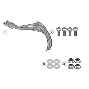 KIT INSTALACAO RM1178KIT GIVI DO PARALAMA HONDA CRF1100L AFRICA TWIN / ADVENTURE SPORTS 2021 (SOMENTE KIT)