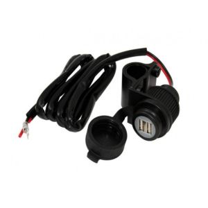 TOMADA ADAPTADOR USB INTECH 5 VOLTS / 2 AMPERES PARA MOTO