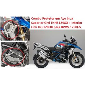 COMBO GIVI PROTETOR MOTOR TN5128OX + PROTETOR CARENAGEM TNH5124OX BMW R1250 GS (2019 - 2021)