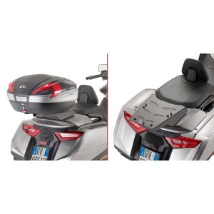 COMBO BAU GIVI V56NN 56LTS + RACK / SUPORTE GIVI SRA1172 HONDA GL 1800 GOLD WING (2018 - 2021)