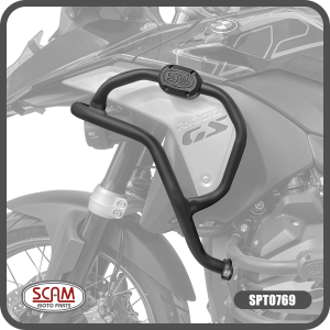 PROTETOR DE CARENAGEM SUPERIOR SCAM SPTO769 BMW R1300GS (2024 +) PRETO 